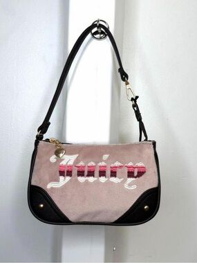 Y2k juicy couture pink n brown suede super mini purse 🎀